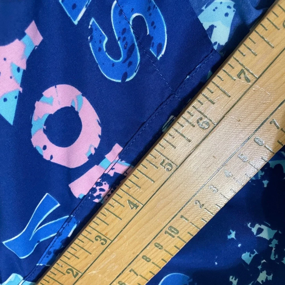 Brooks Brothers Swim Trunks Mens S Blue Ahoy Sea Anchors Nautical Print Shorts